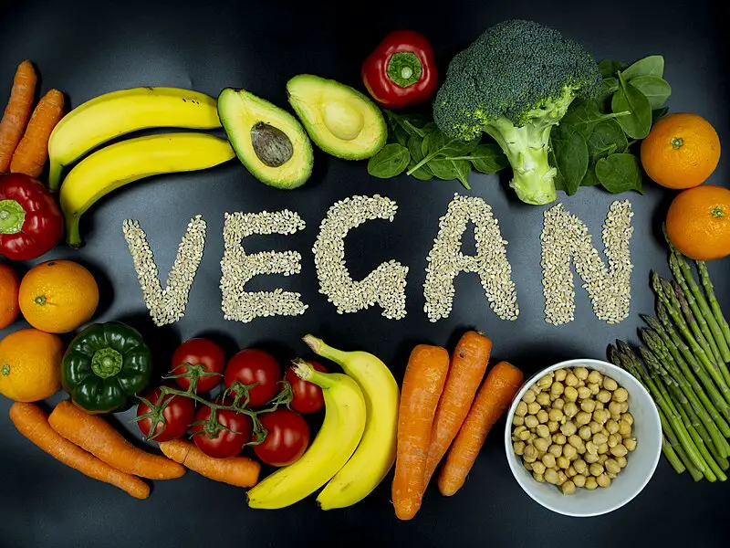 Vegan Written In Grains surrounded by vegan friendly food 1 1 1
