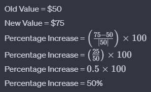 percentage increase example
