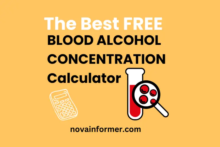 Blood Alcohol Concentration Calculator