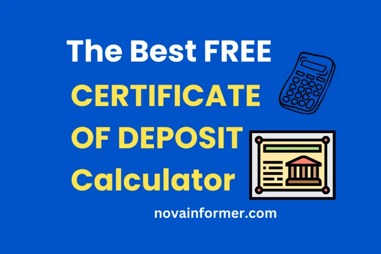 the best free certificate of deposit calculator