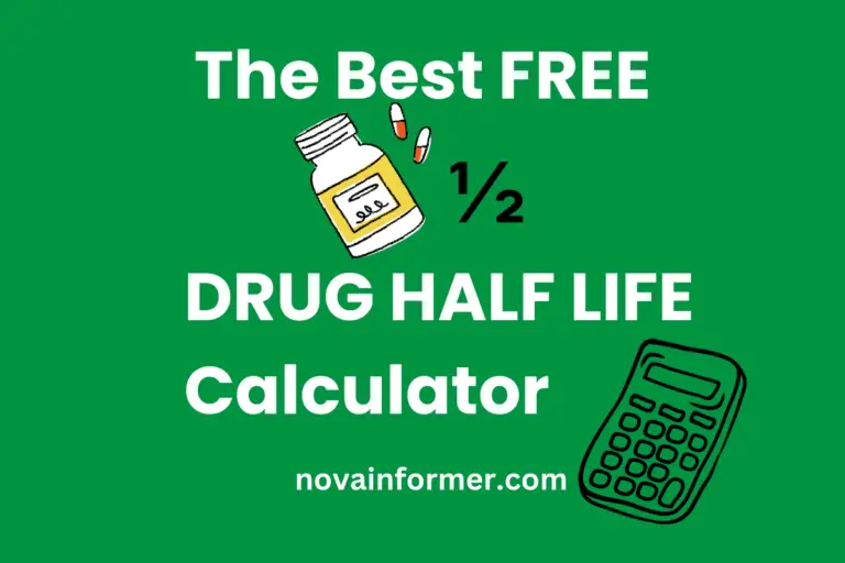 the best free drug half life calculator