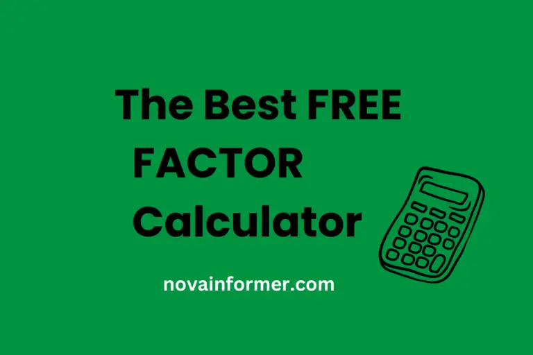 Factor Calculator in 2024