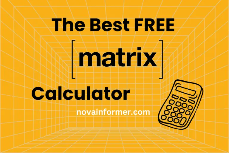 The Best Free Matrix Calculator in 2024