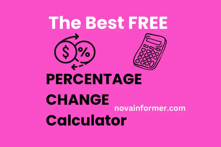 The Best Percentage Change Calculator in 2024
