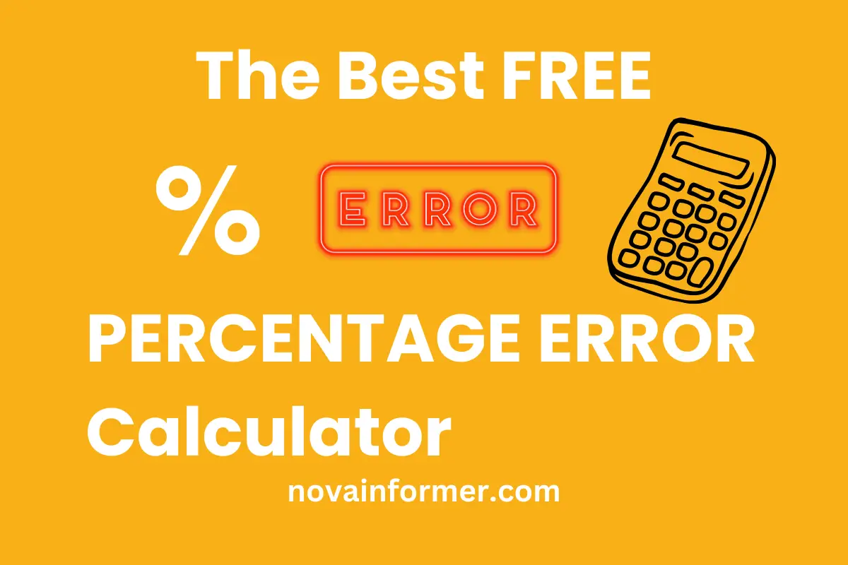 the best free percentage error calculator