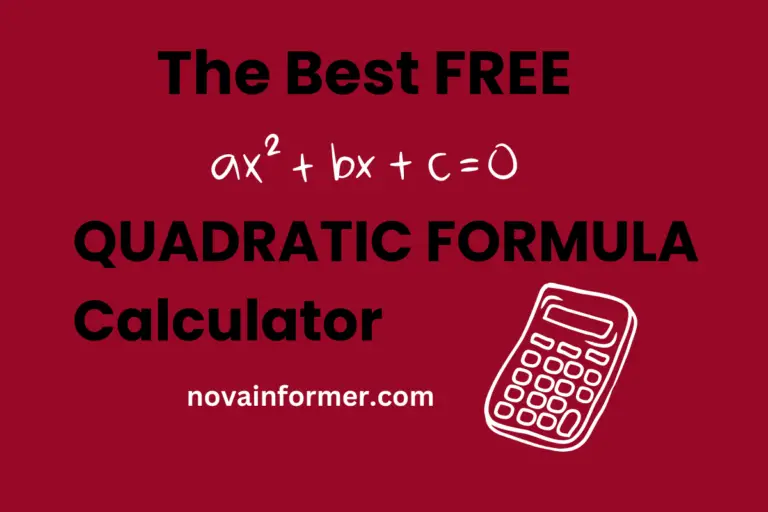 the best free Quadratic Formula calculator