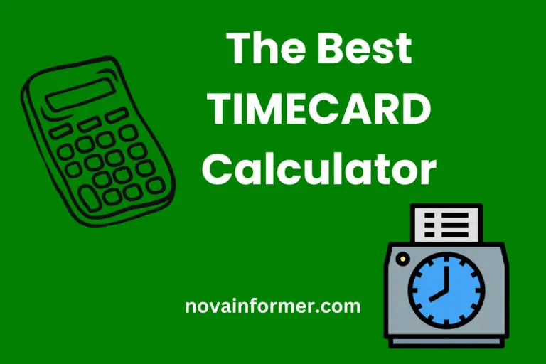 the best free Timecard calculator