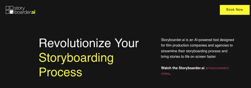 Storyboarder.ai homepage