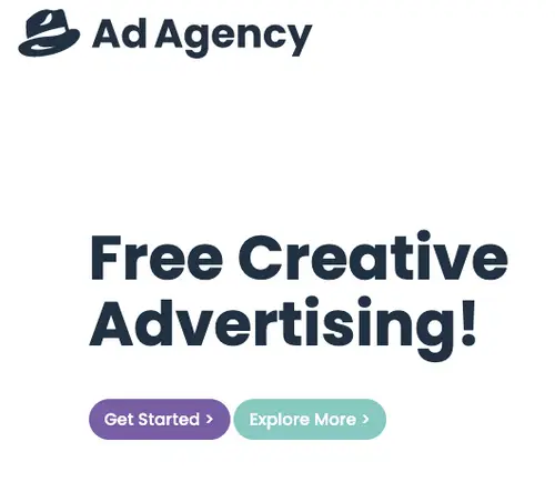 Ad Agency homepage
