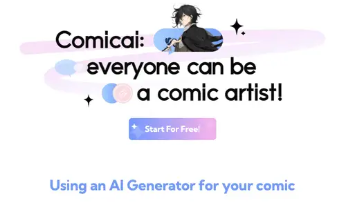 Comicai homepage