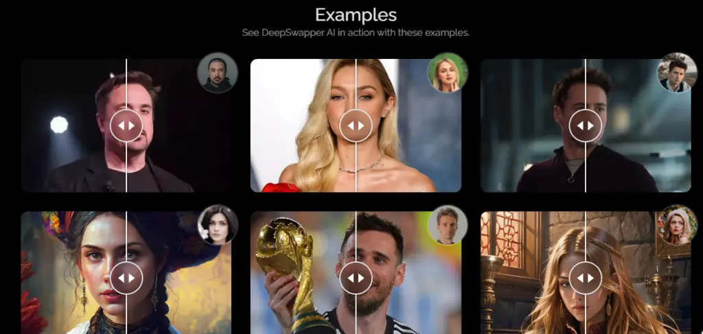 DeepSwapper AI homepage