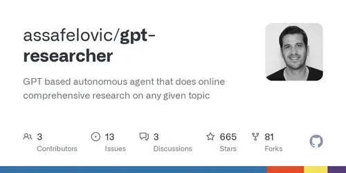 GPT Researcher homepage