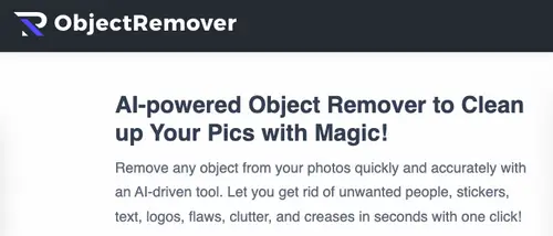 Object Remover homepage