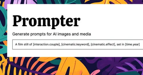Prompter ai homepage