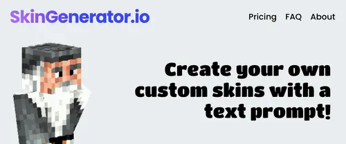 SkinGenerator.io homepage