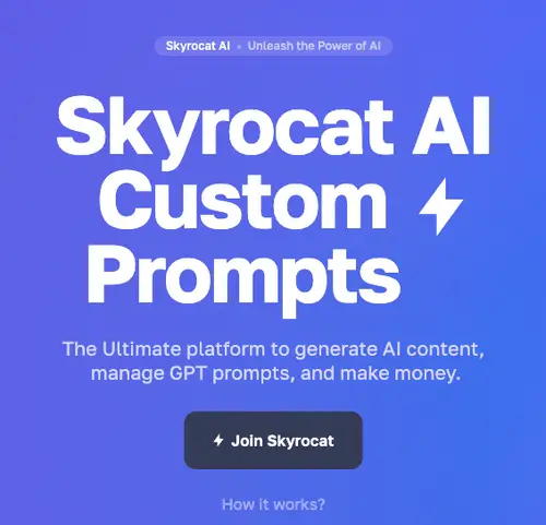 Skyrocat ai homepage