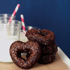 Double Chocolate Donuts