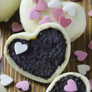 Oreo Truffles Valentines Hearts
