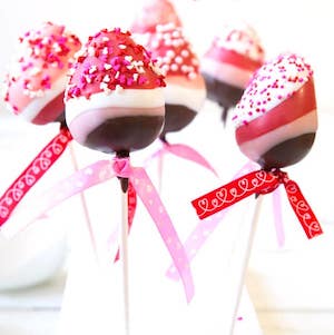 chocolate dipped strawberry pops