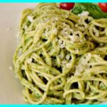 20-Minute Lemon Pesto Penne in a white place