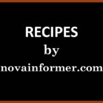 A picture of a black background with Recipes by novainformer written on it.