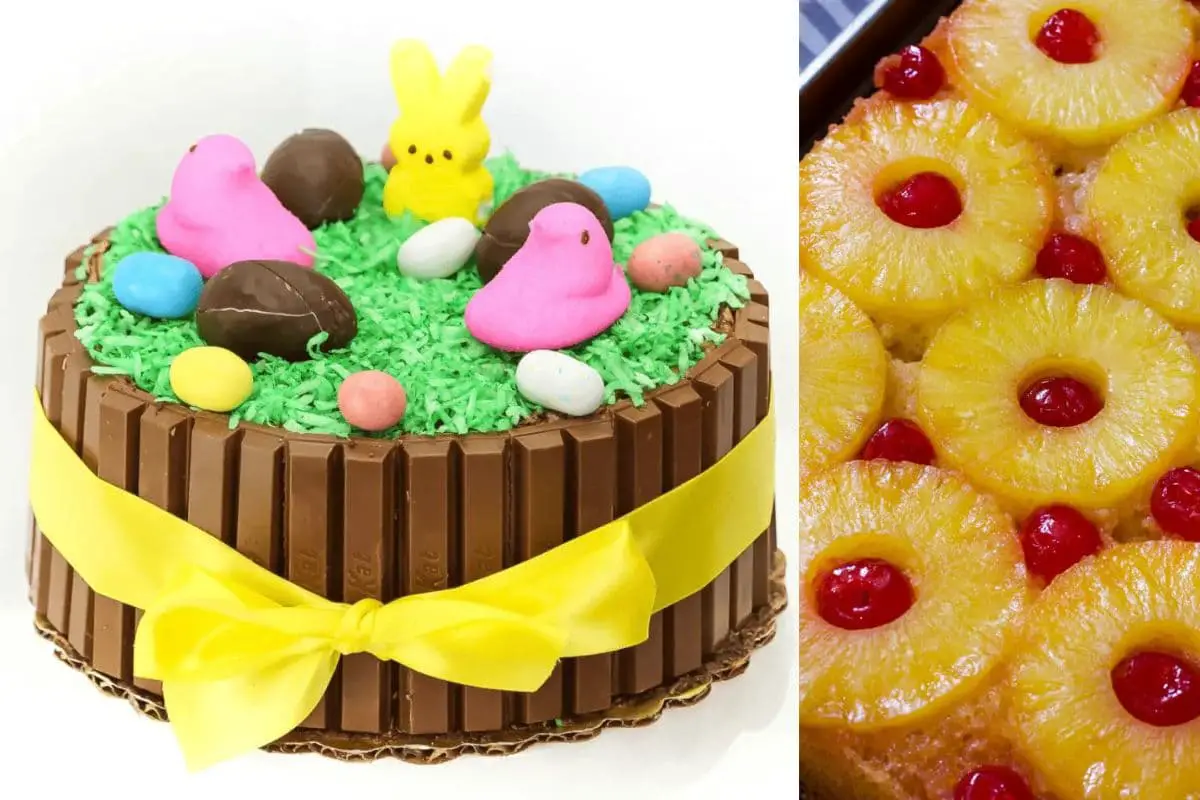 two easter cakes