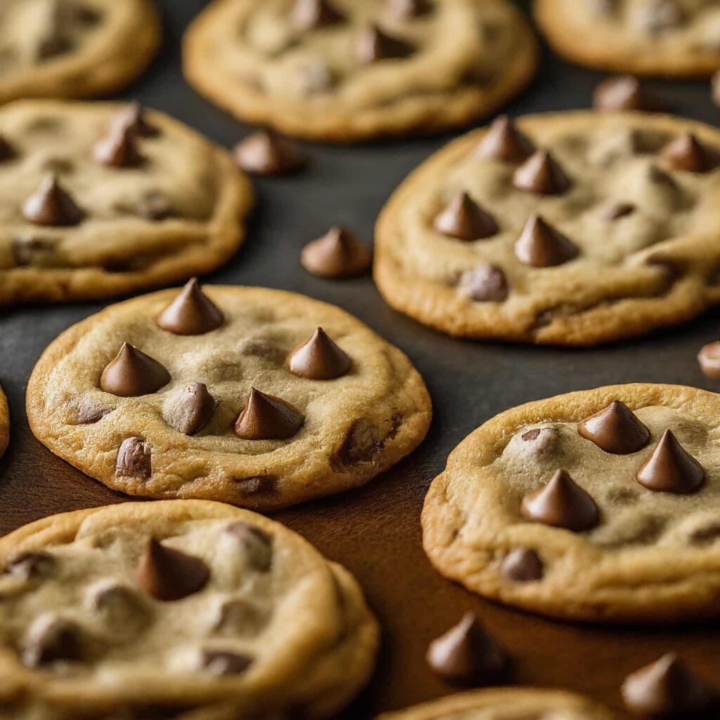 Chocolate Chip Cookies on a table