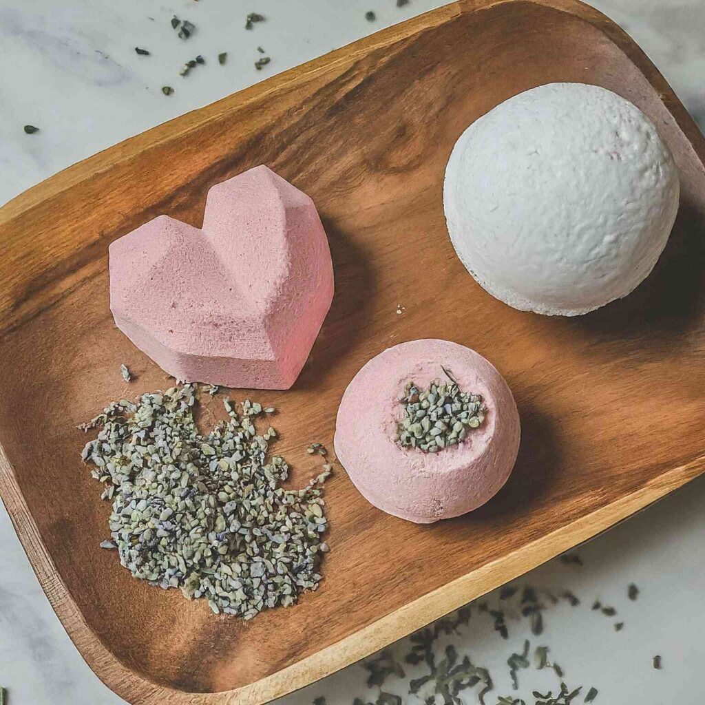 DIY Scented Bath Bombs with Herbs
