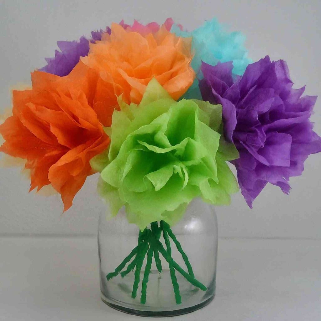 DIY Tissue Paper Flowers