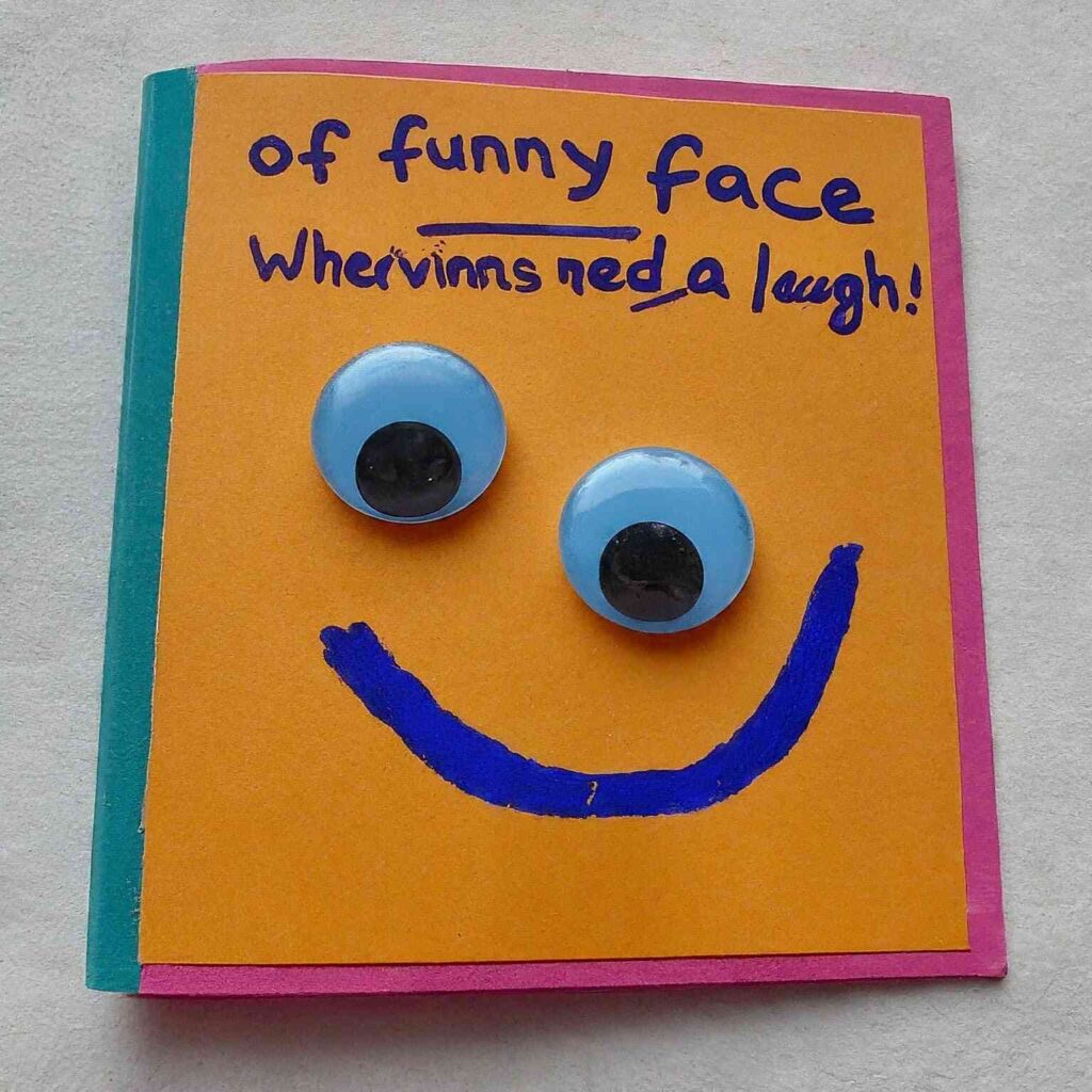 DIY Coupon Book of Funny Faces