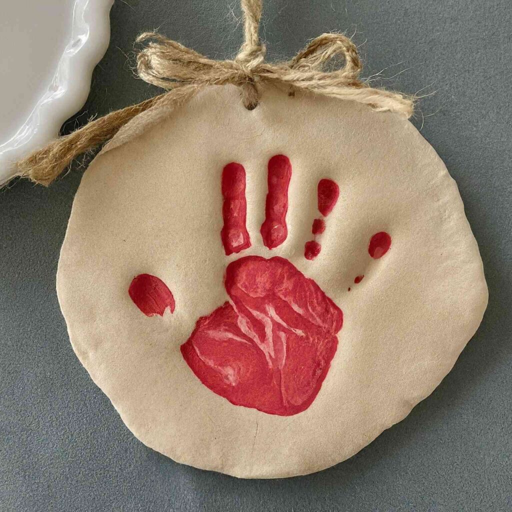Salt Dough Handprint Keepsake