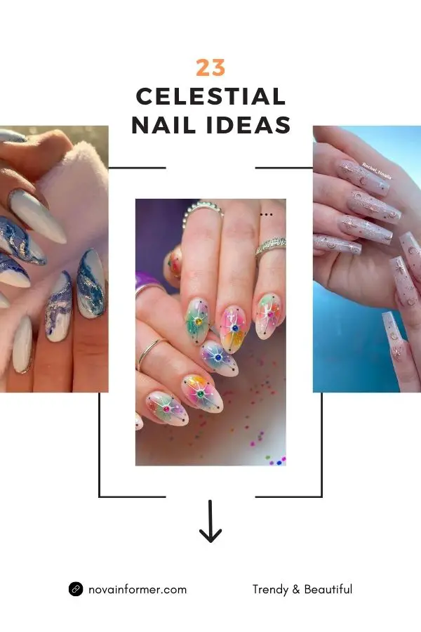 celestial nail ideas