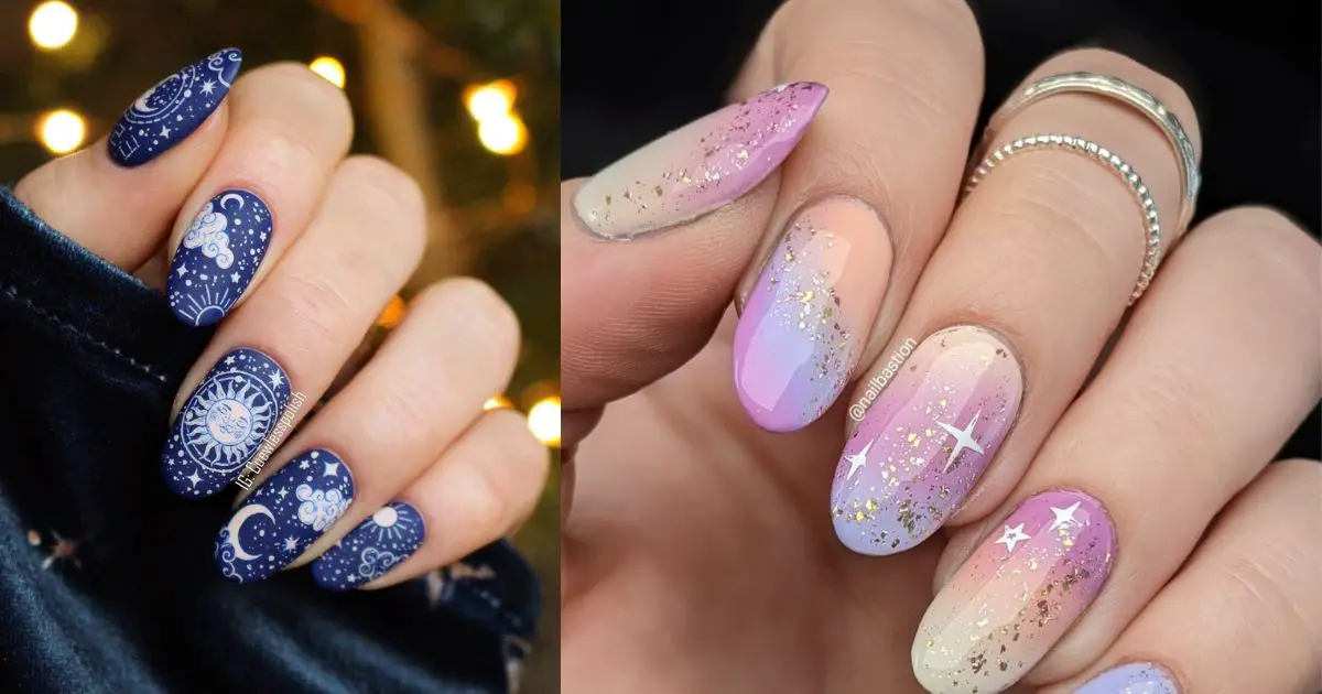 celestial nail ideas