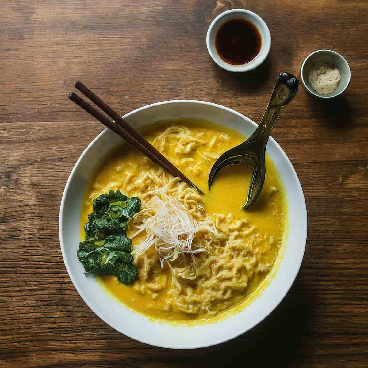a picture of coconut curry ramen