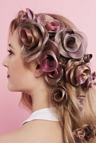 Textured Rose Hairstyle #texturedhair #longhairstyles