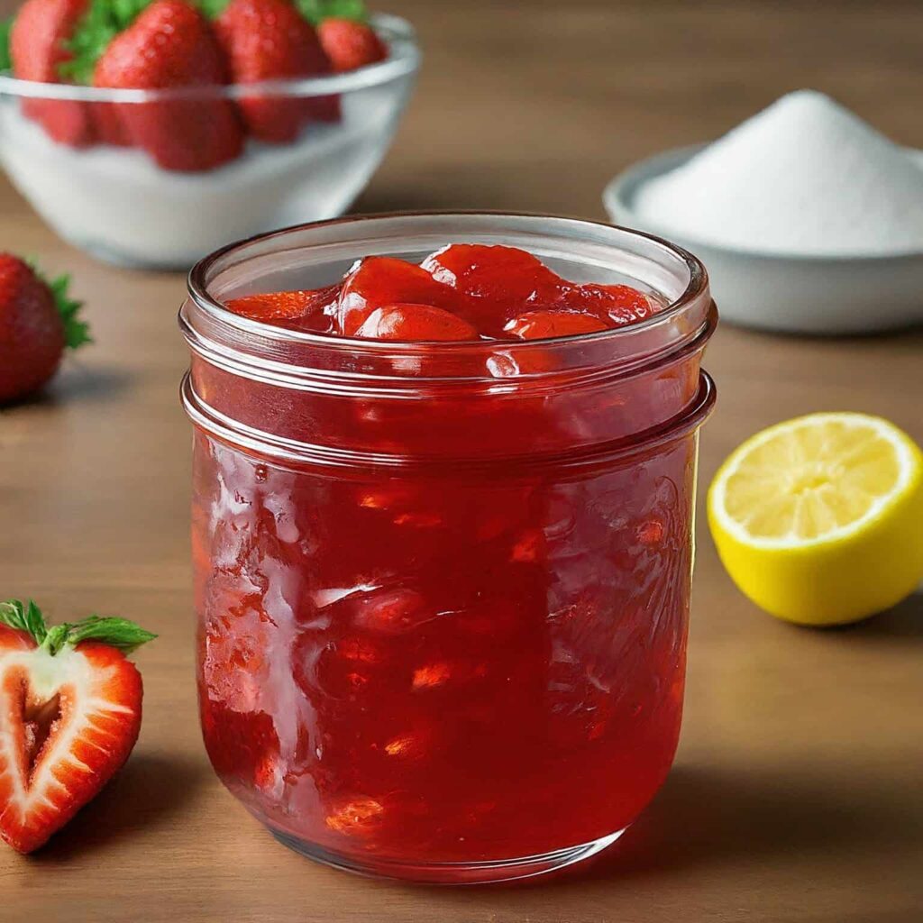 Strawberry Jam in a jar