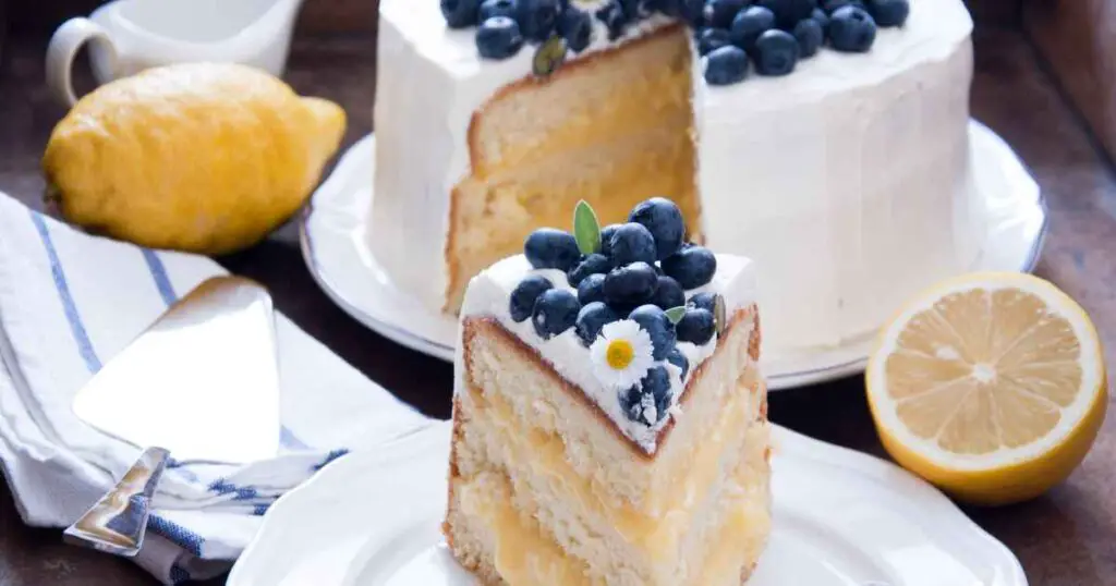 Lemon blueberry cake