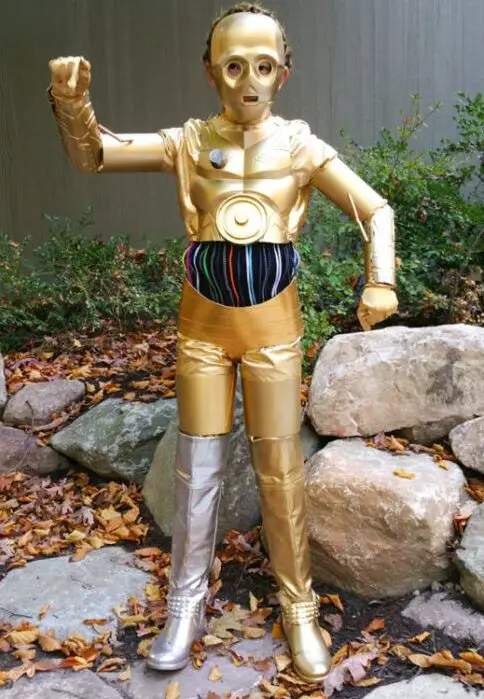 DIY C-3PO Halloween Costume