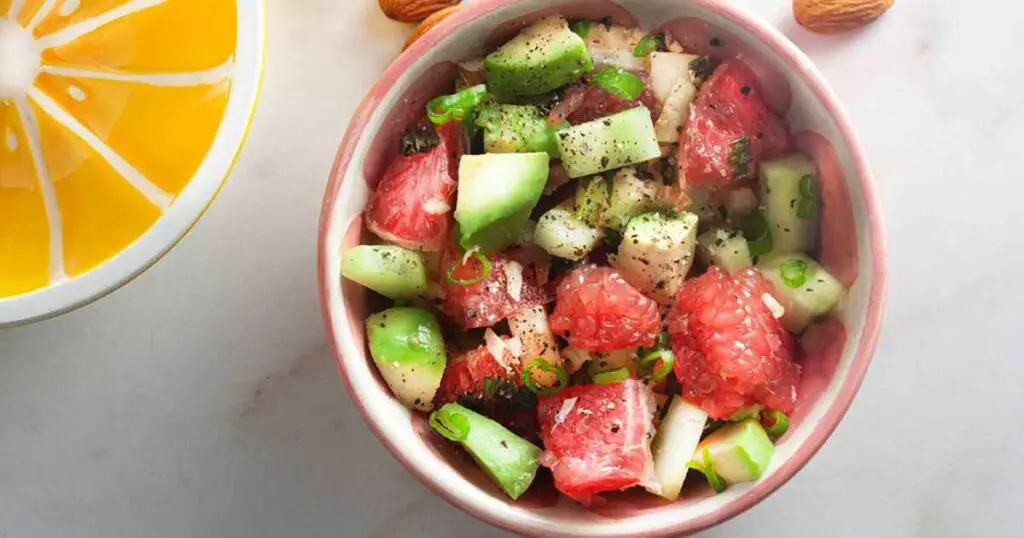 Avocado Cucumber Grapefruit Salad