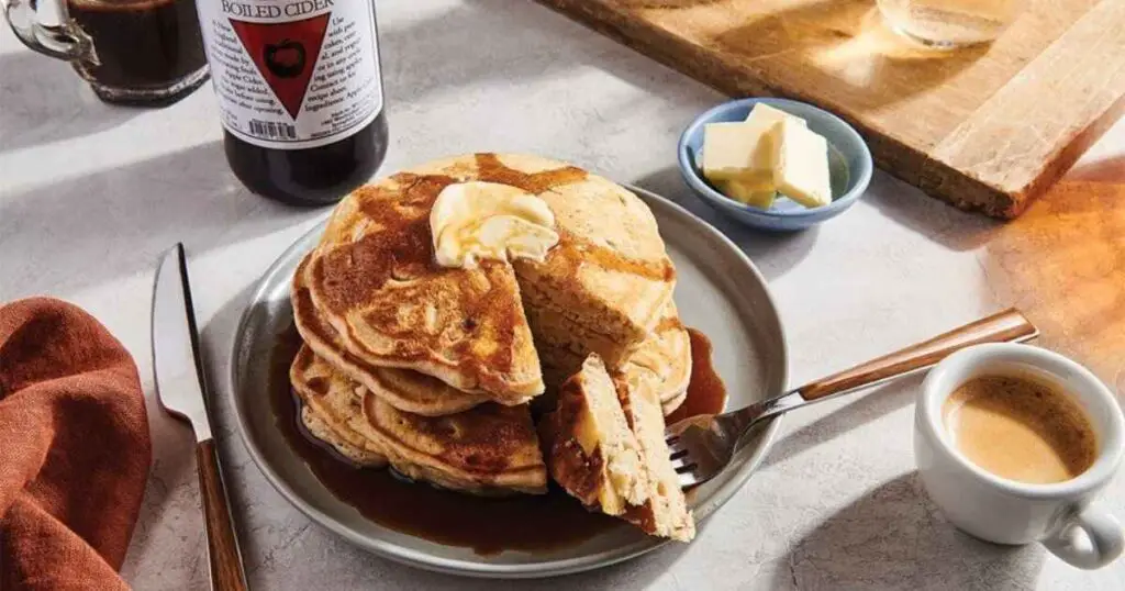 Baked Apple Pancake With Apple Cider Syrup