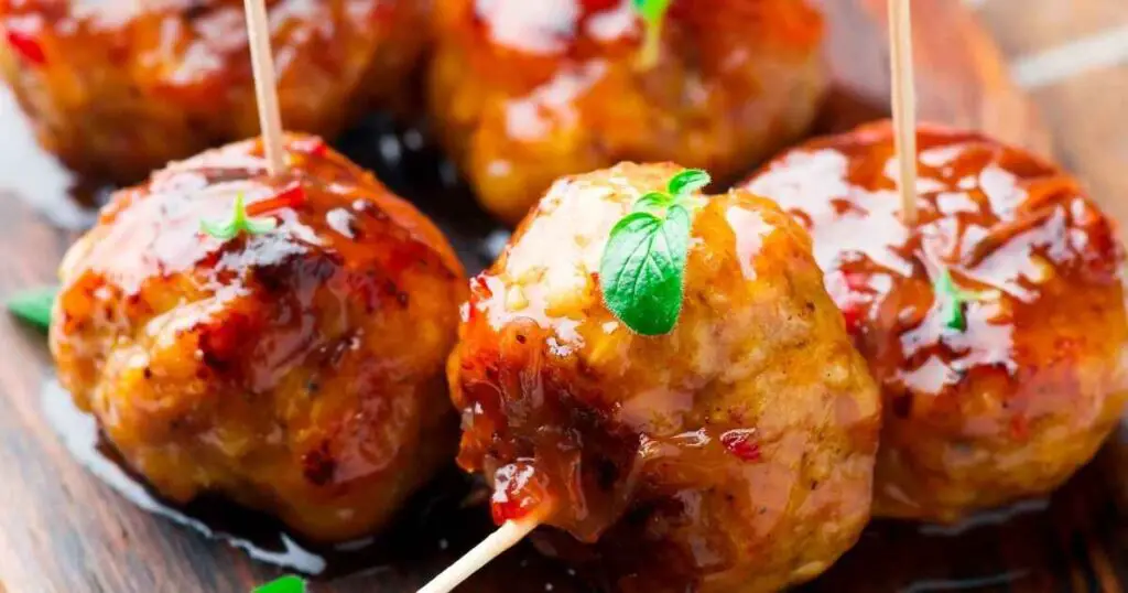 Baked Chicken Meatballs