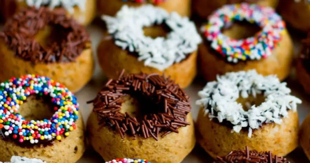 Baked Gingerbread Mini Donuts