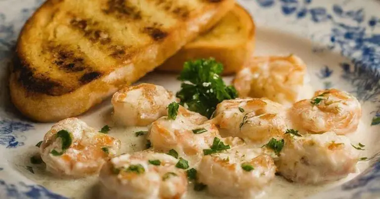 Baked Shrimp with Feta and Grilled Sourdough