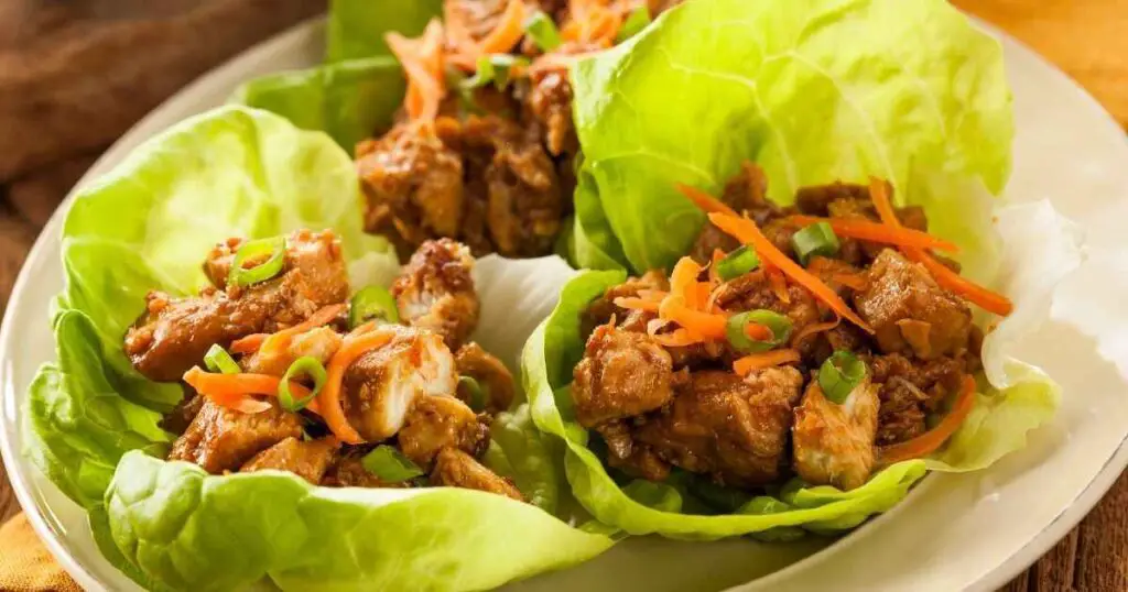 Basil Chicken Lettuce Wraps