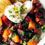 Beet and Burrata Salad with Fried…