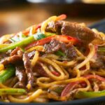 Black Pepper Stir Fried Noodles Recipe