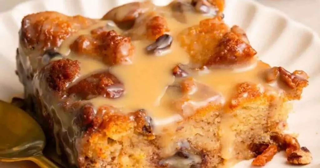 Bread Pudding With Hot Butter Rum Sauce