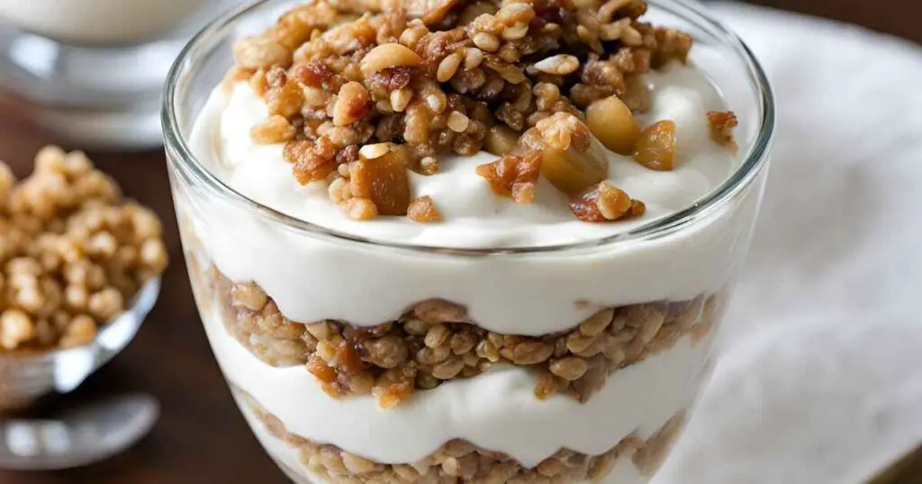 Brown Sugar Apple Wheat Berry Yogurt Parfaits