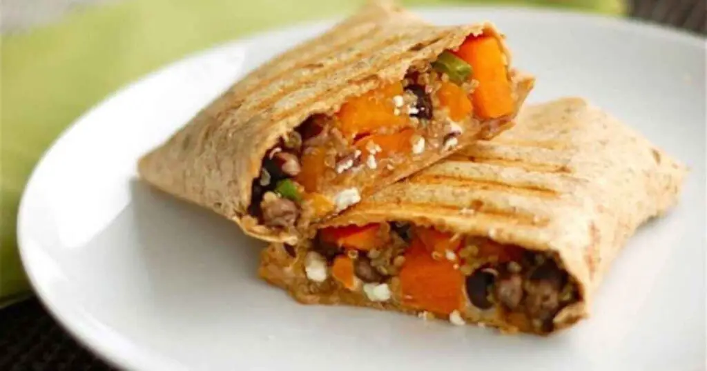 Butternut Squash Black Bean Wrap