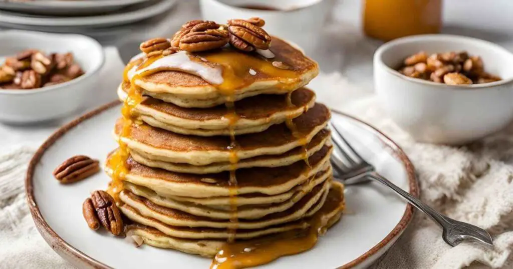 Butternut Squash Pecan Pancakes